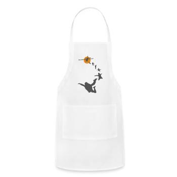 Skydiving Free Fall Parachute - Adjustable Apron - white - Front - Julia (174cm)