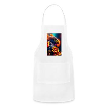 eagle head - Adjustable Apron - white - Front - Julia (174cm)