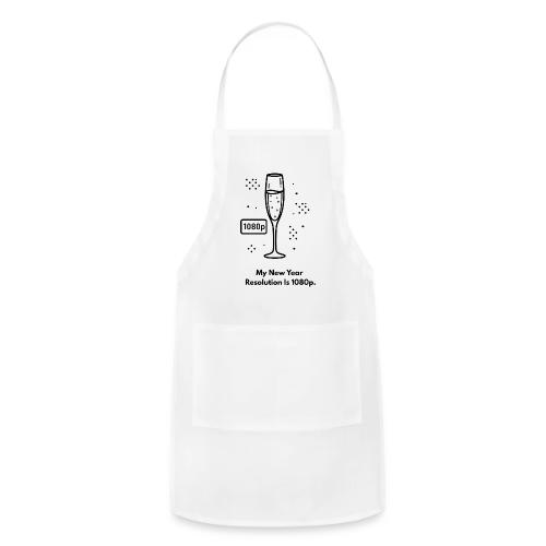 My New Year Resolution Is 1080p T-Shirt - Adjustable Apron