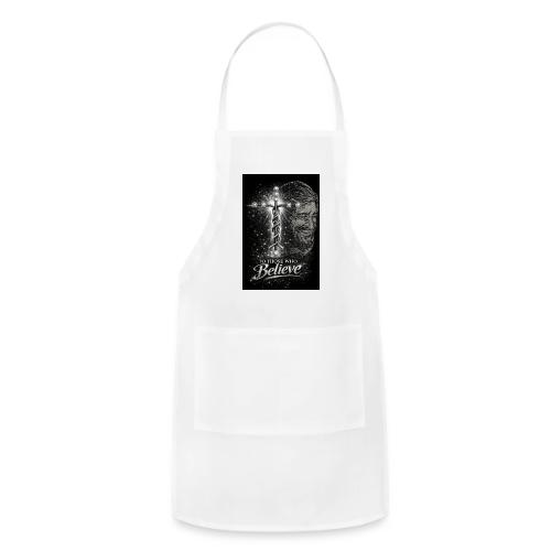 Rare Portrait of Jesus Smiling shows Love for All. - Adjustable Apron