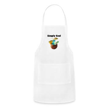 simply cool - Adjustable Apron - white - Front - Julia (174cm)