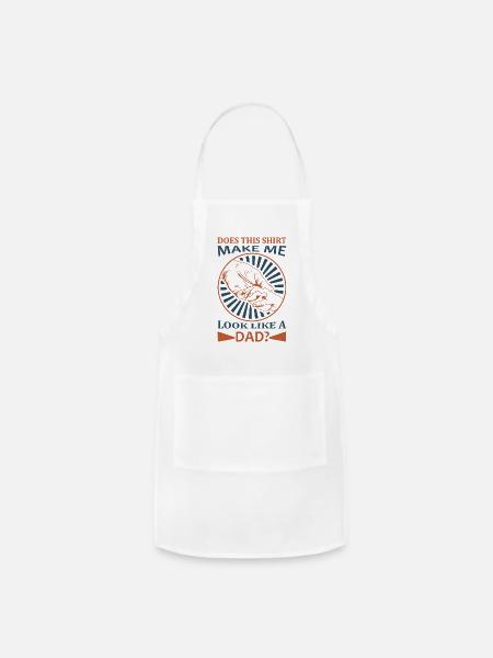 Dad's Brewed Perfection - Adjustable Apron - white