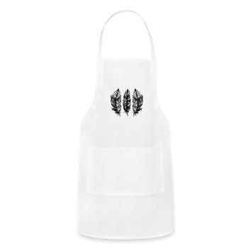 feather - Adjustable Apron - white - Front - Julia (174cm)