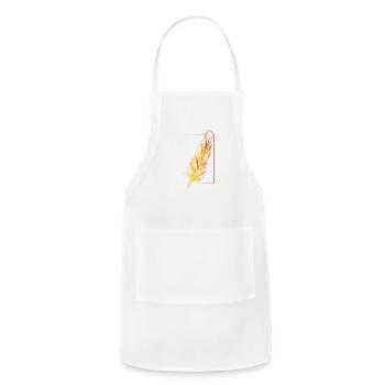 feather - Adjustable Apron - white - Front - Julia (174cm)