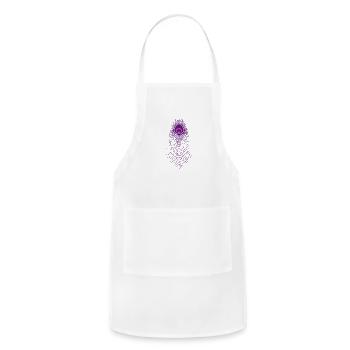 feather - Adjustable Apron - white - Front - Julia (174cm)