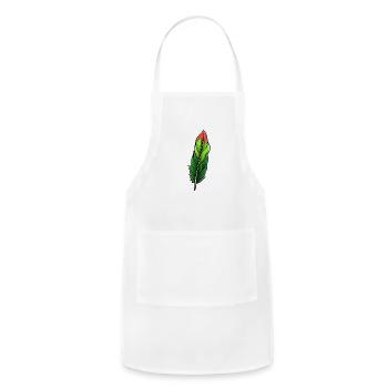 feather - Adjustable Apron - white - Front - Julia (174cm)