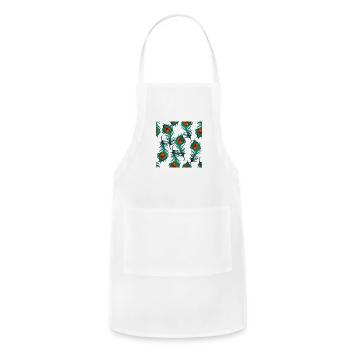 feather - Adjustable Apron - white - Front - Julia (174cm)