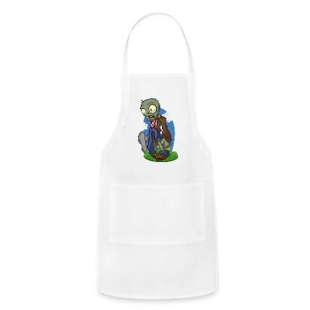basic zombie - Adjustable Apron - white - Front - Julia (174cm)