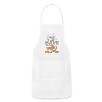 Grave cemetery Halloween gift - Adjustable Apron - white - Front - Julia (174cm)