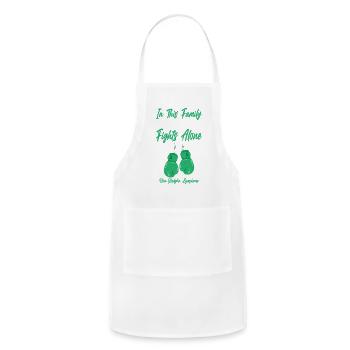 Family Strong: No One Fights Alone - Adjustable Apron - white - Front - Julia (174cm)