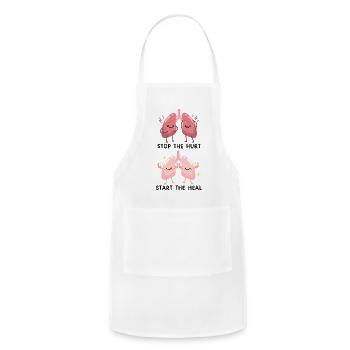 Smoking Cessation smoking and health - Adjustable Apron - white - Front - Julia (174cm)