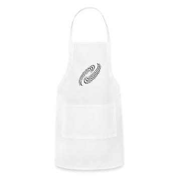 Twisted Spiral Planets Vortex Formation - Adjustable Apron - white - Front - Julia (174cm)