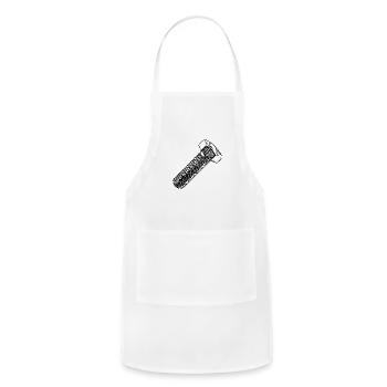 Workshop Screwdriver Screw Spare Part - Adjustable Apron - white - Front - Julia (174cm)