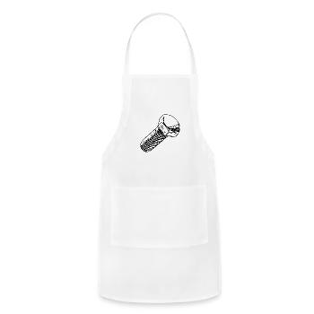 Workshop Screwdriver Dad Screw - Adjustable Apron - white - Front - Julia (174cm)