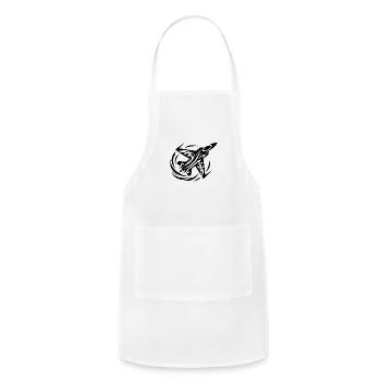 Model Airplane Remote-controlled Fighter Plane - Adjustable Apron - white - Front - Julia (174cm)