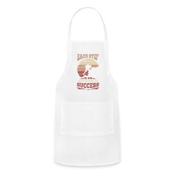 Motivation motivate career positive gift - Adjustable Apron - white - Front - Julia (174cm)