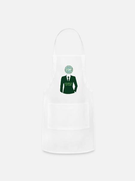 Complex Simple Man - Adjustable Apron - white