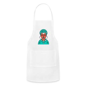 Emotional Hierogly - Adjustable Apron - white - Front - Julia (174cm)