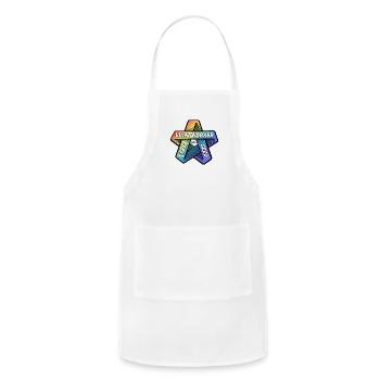 Lightworker Star Seed - Adjustable Apron - white - Front - Julia (174cm)