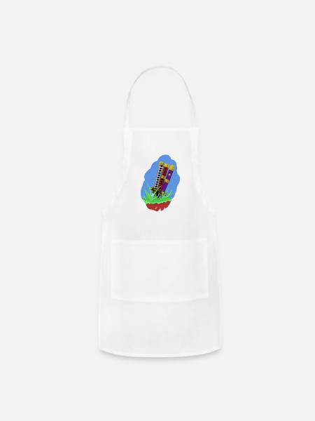 swords scabbard - Adjustable Apron - white