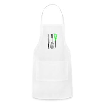 Foodie Kitchen Utensils - Adjustable Apron - white - Front - Julia (174cm)