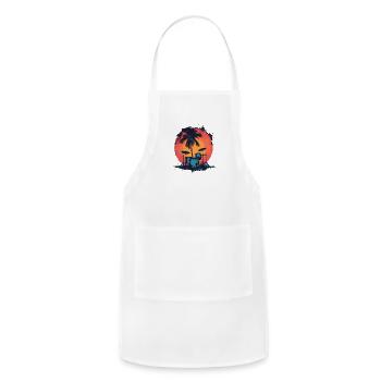 Drum Kit Drawing - Adjustable Apron - white - Front - Julia (174cm)