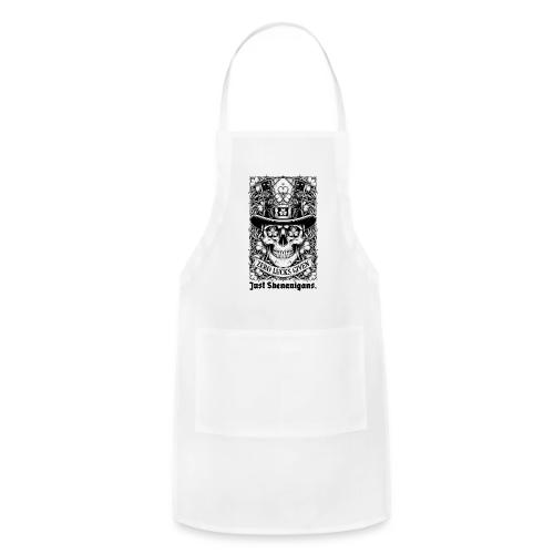 Salty Shamrock Skull T-Shirt - Adjustable Apron