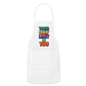 Your Only Limit Is You - Adjustable Apron - white - Front - Julia (174cm)
