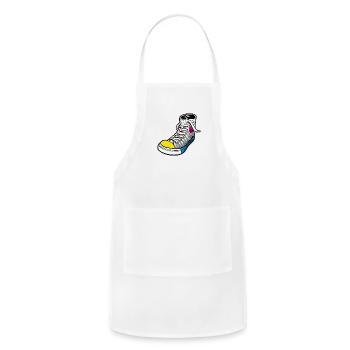 Sneakers are the best - Adjustable Apron - white - Front - Julia (174cm)