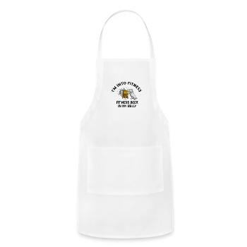 I'm Into Fitness Funny - Adjustable Apron - white - Front - Julia (174cm)