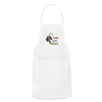 I Am Goats Past Normal - Adjustable Apron - white - Front - Julia (174cm)