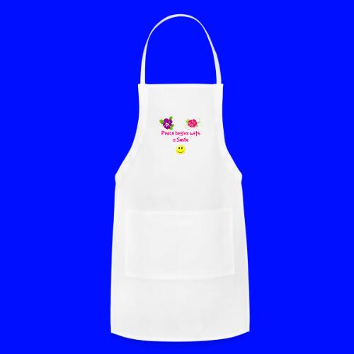 peace begins with a smile - Adjustable Apron