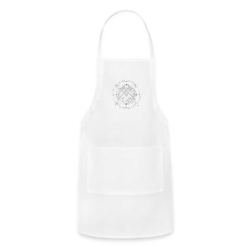 New World Glyph - Adjustable Apron - white - Front - Julia (174cm)