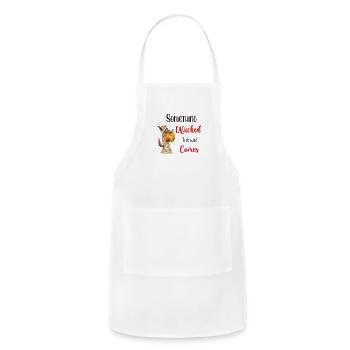 Something Wicked This Way Comes - Adjustable Apron - white - Front - Julia (174cm)