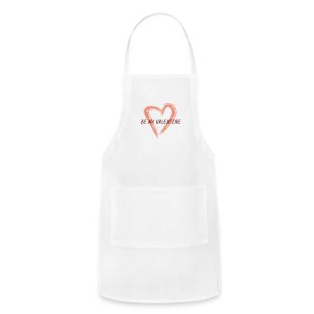 Sweetheart Request: Be My Valentine - Adjustable Apron - white - Front - Julia (174cm)