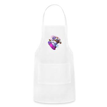 Astronaut Skater - Adjustable Apron - white - Front - Julia (174cm)