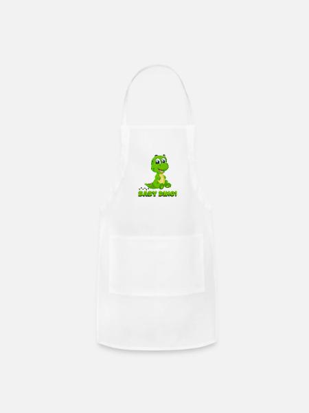 Little dinosaur - Adjustable Apron - white