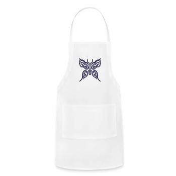 A Pretty Butterfly - Adjustable Apron - white - Front - Julia (174cm)