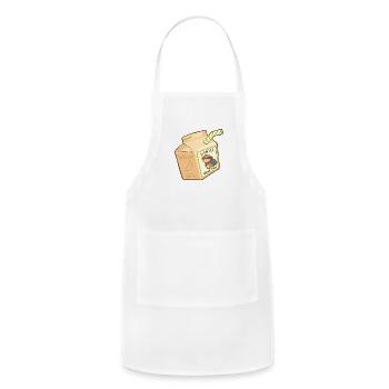 Monkey Banana Milk - Adjustable Apron - white - Front - Julia (174cm)