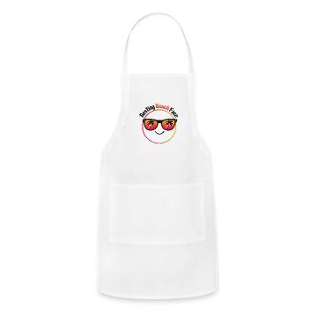 Summertime Resting Beach Face - Adjustable Apron - white - Front - Julia (174cm)