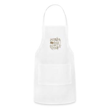 FIND AWAY NOT AN EXCUSE - Adjustable Apron - white - Front - Julia (174cm)