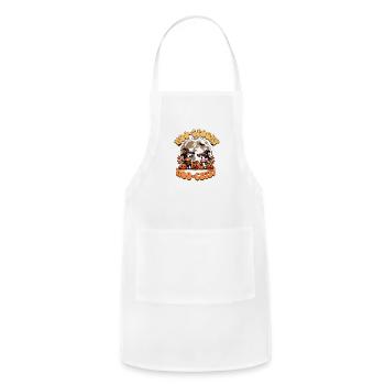 Moo-spooky, moo-cute! - Adjustable Apron - white - Front - Julia (174cm)