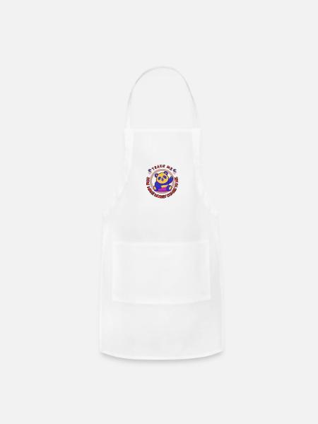 TEACH ME HOW MAKE MONEY COMES TO ME - Adjustable Apron - white