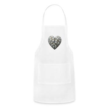 Customise Family Vacation Product– Custom Love - Adjustable Apron - white - Front - Julia (174cm)