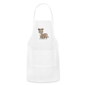 jaguar-cub-animal-wildlife - Adjustable Apron - white - Front - Julia (174cm)