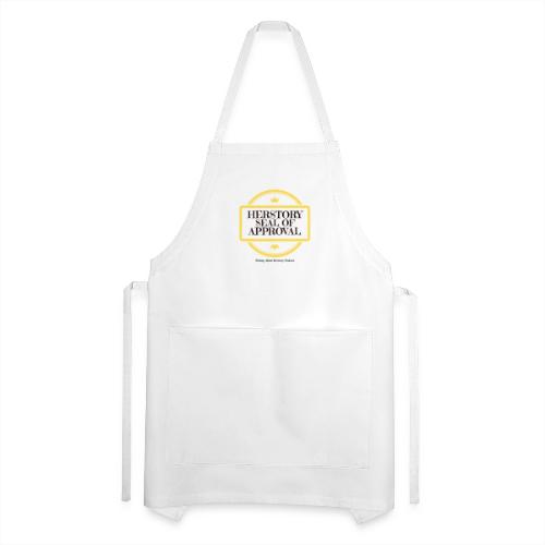 Herstory Seal of Approval (Black Text) - Adjustable Apron