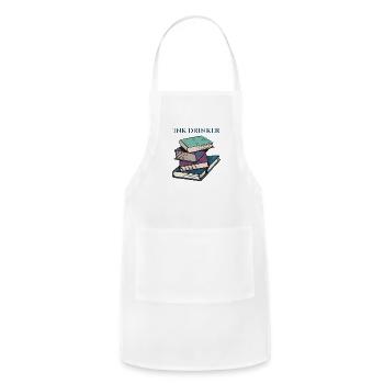 Ink Drinker - Adjustable Apron - white - Front - Julia (174cm)
