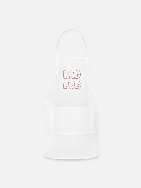 DAD BOD - Adjustable Apron - white