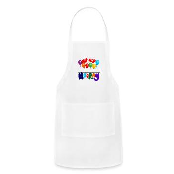 Hip hip hooray party - Adjustable Apron - white - Front - Julia (174cm)