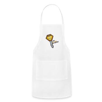 The Key Of Success - Adjustable Apron - white - Front - Julia (174cm)